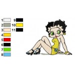 Betty Boop 23 Embroidery Design